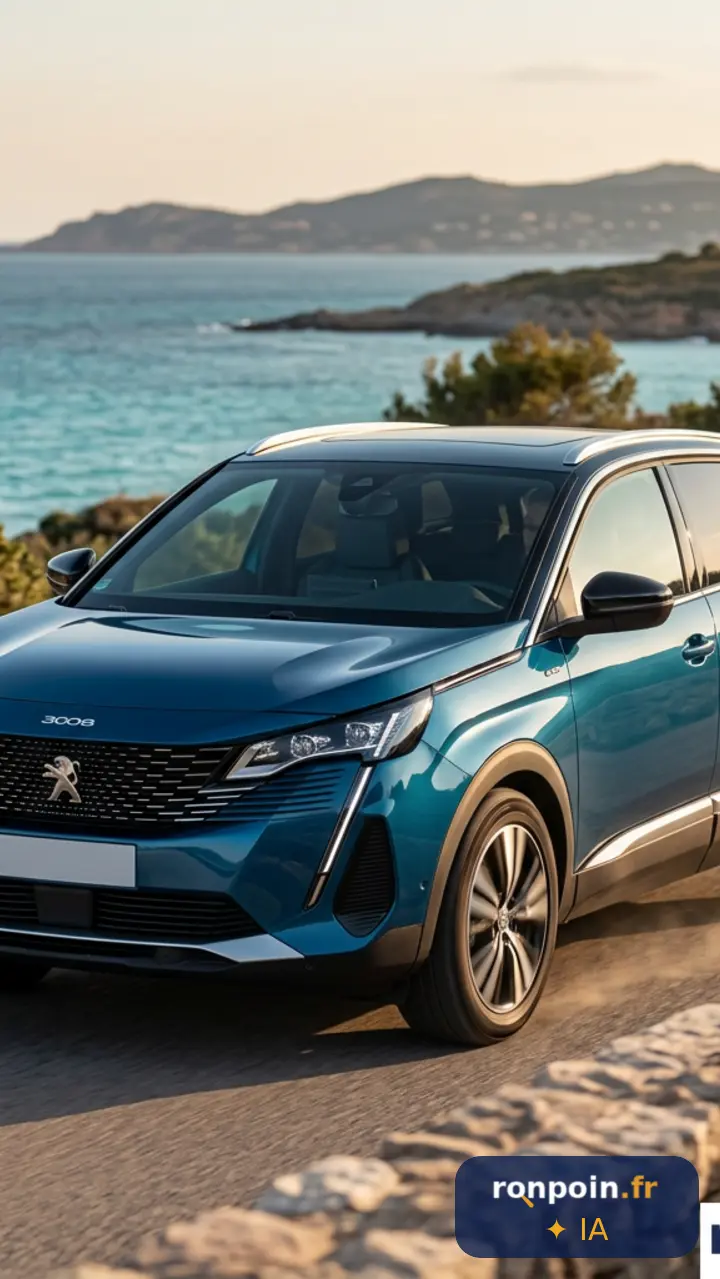 Image générée par intelligence artificielle Suv d'occasion — illustration générée par IA
