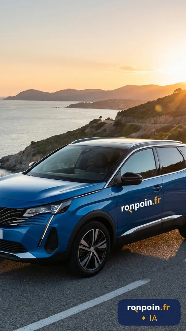 Image générée par intelligence artificielle Suv d'occasion — illustration générée par IA